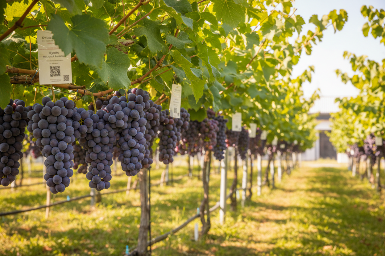 Kyoho King grapes are cultivated from an original Japanese Kyoho lineage, carefully introduced and preserved under Australia’s world-leading biosecurity framework. Every stage—from vine management to harvest—is guided by quality, traceability, and respect for varietal integrity.